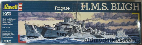 Revell 1/250 HMS Bligh Frigate - US Built 'Captain' Class, 05022 plastic model kit